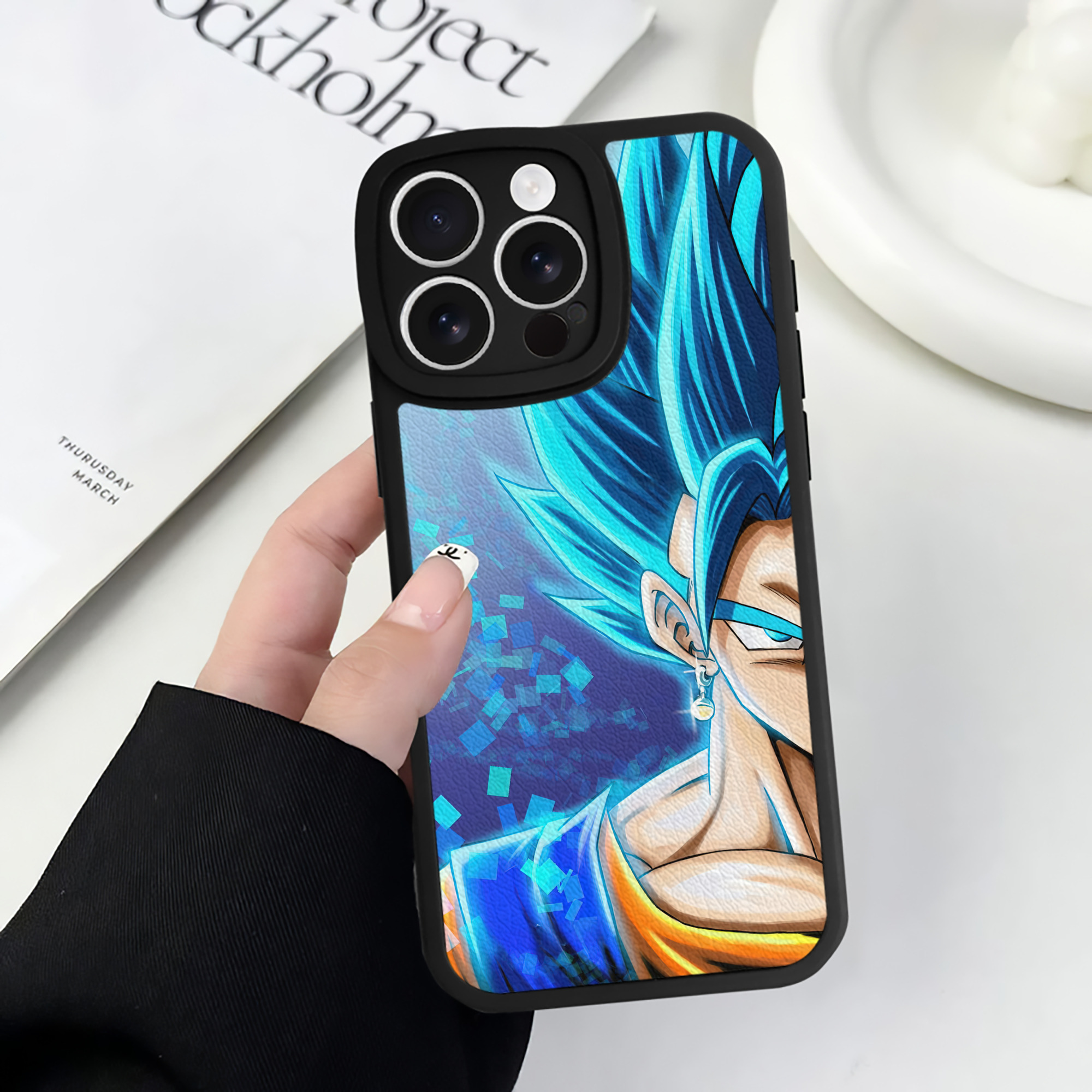 （画像用） ドラゴンボール DRAGON BALL 【iPhone 16シリーズ対応】シリコンスマホケース（レザー調） 材質：シリコン